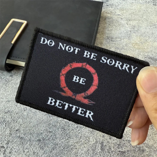 God of War Be Better Military Armband Printed Patch Outdoor BackpackAccessories - Default Title Available at 2Fast2See.co