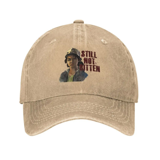 The Walking Dead Clementine Retro Washed Baseball Cap - Khaki / One Size Available at 2Fast2See.co