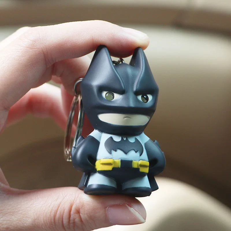 Batman 6cm The Dark Knight Rises Figure Eyes with Light Keychain