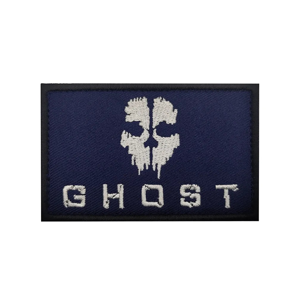 Call of Duty Patches Ghost Mask Skull Embroidered Patches - 1 Available at 2Fast2See.co