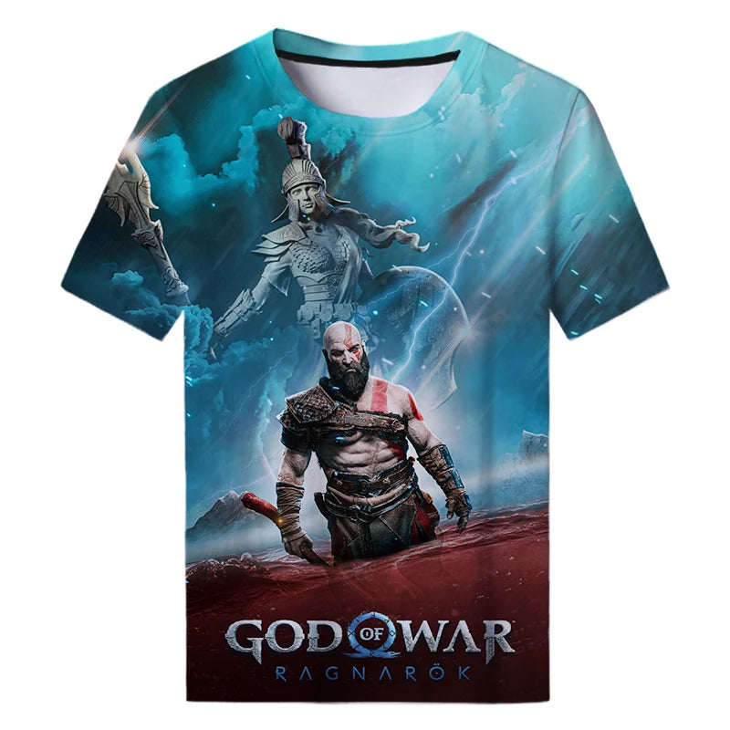 God of War Ragnarok Tshirts Casual Themed Cotton Tshirts - Option 2 / S Available at 2Fast2See.co