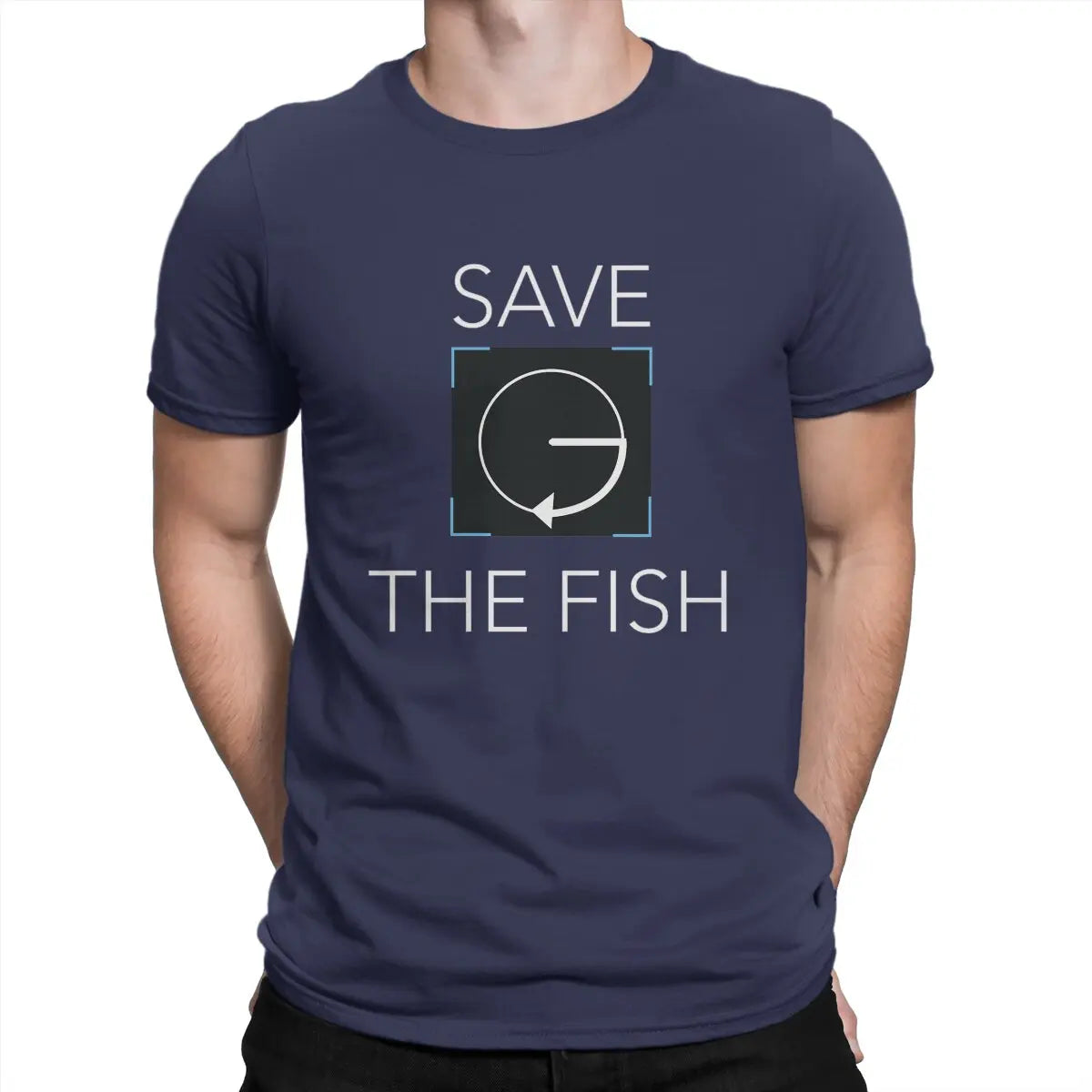 Detroit Become Human Save The Fish Cotton Short Sleeve T-Shirt