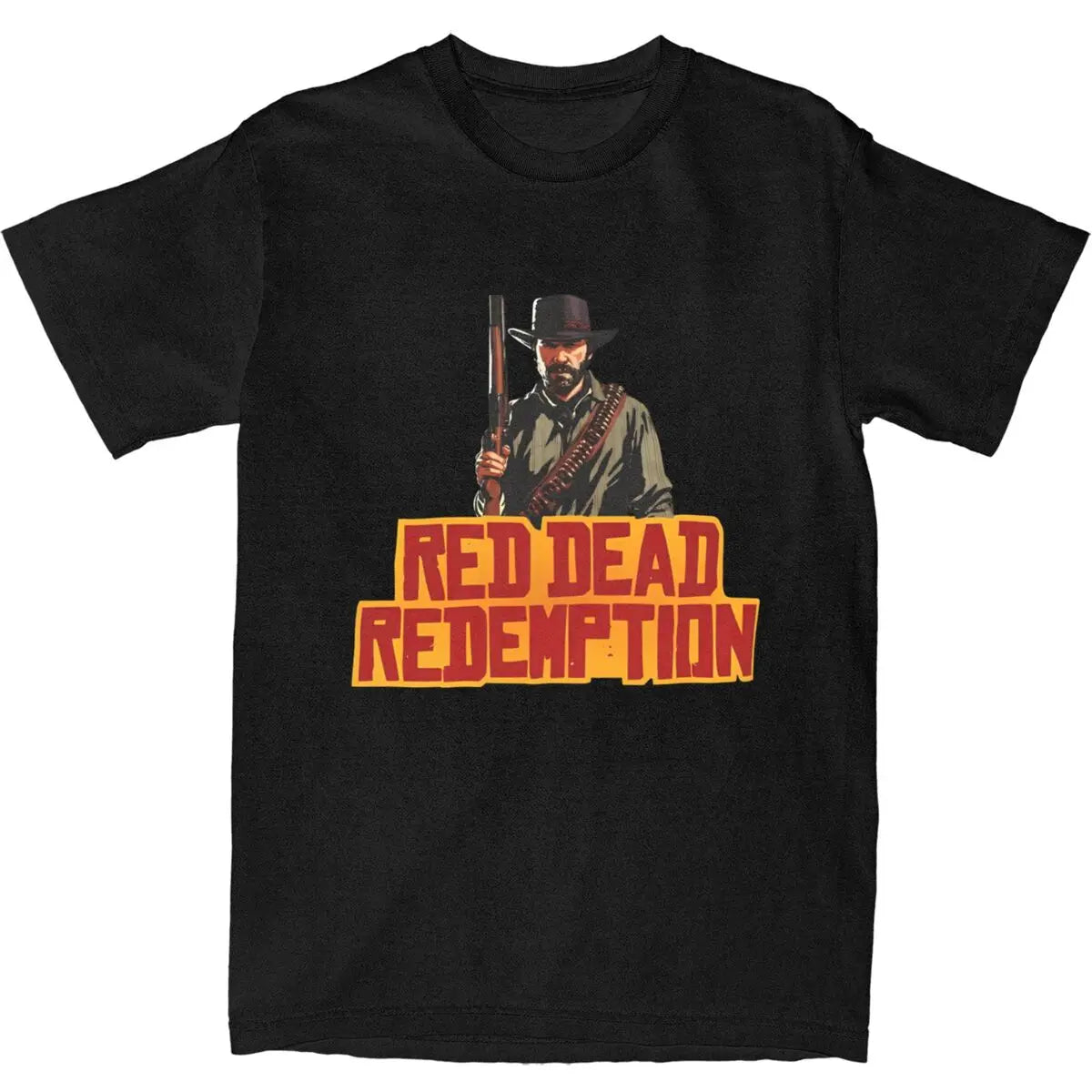 Red Dead Redemption Tshirt Retro Arthur Morgan Design - Black / S Available at 2Fast2See.co