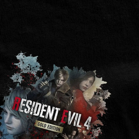 Resident Evil 4 Remake Tshirt Gold Edition Cotton Casual Tee