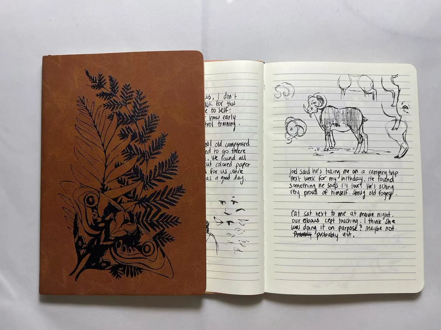Tlou Ellie's Notebook / Journal With Personal Notes and Leather Cover - Default Title Available at 2Fast2See.co