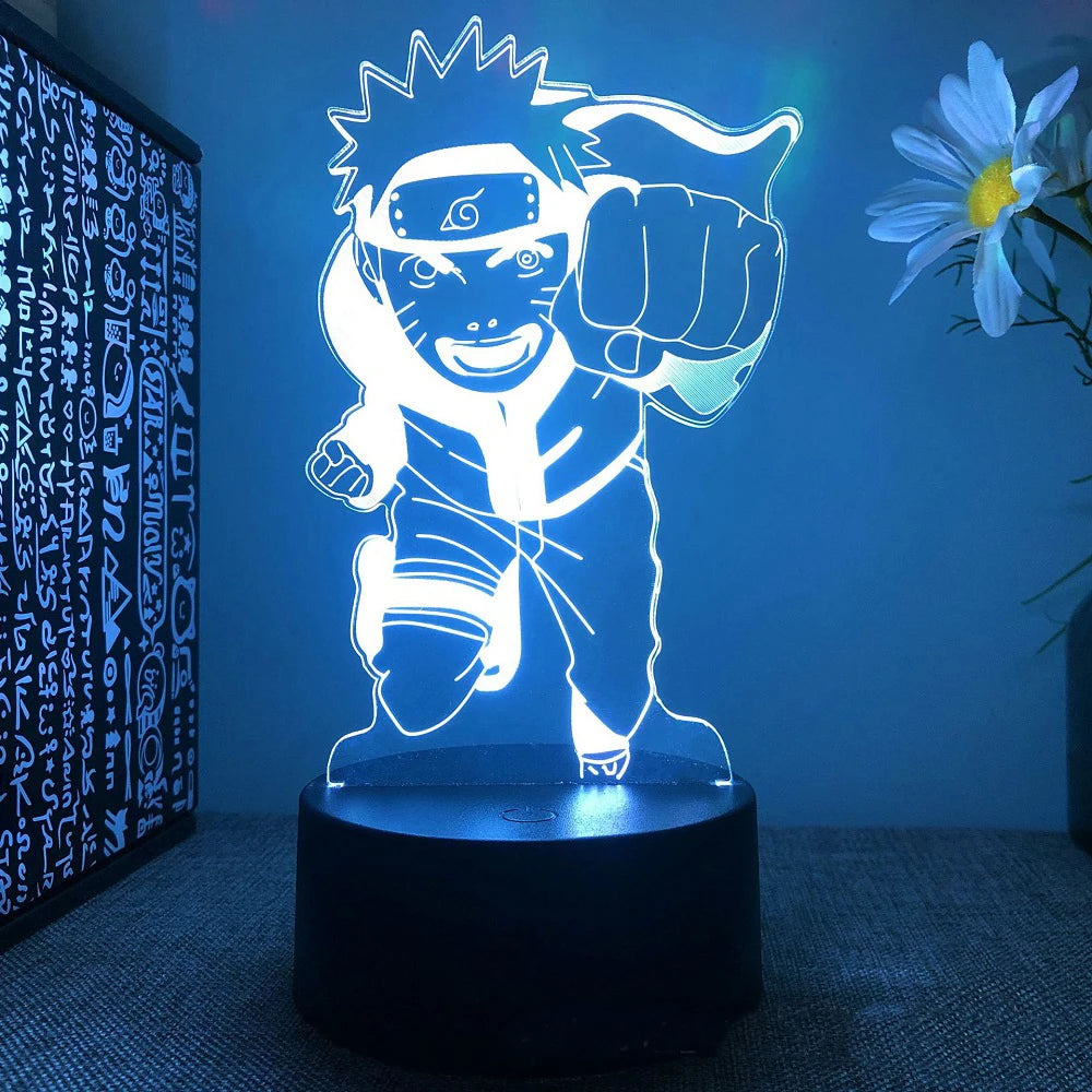 Anime Naruto Uzumaki LED 3D Night Lamps 16 Colors Lamp Decor