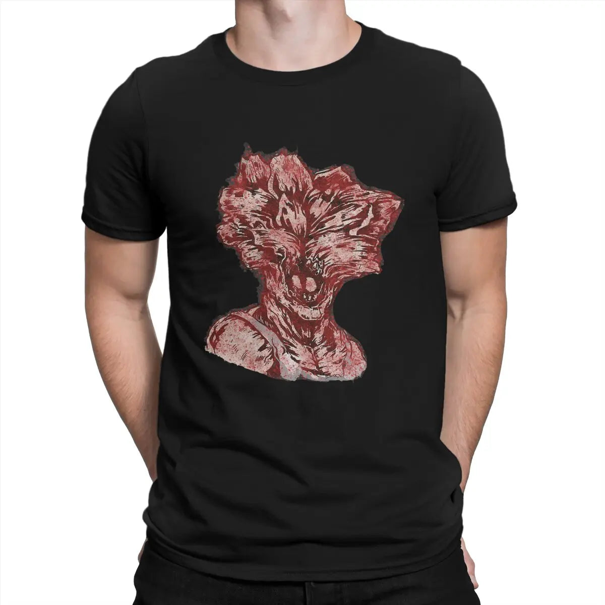 The Last Of Us Clicker Inspired Cotton Tshirt - Black / S Available at 2Fast2See.co