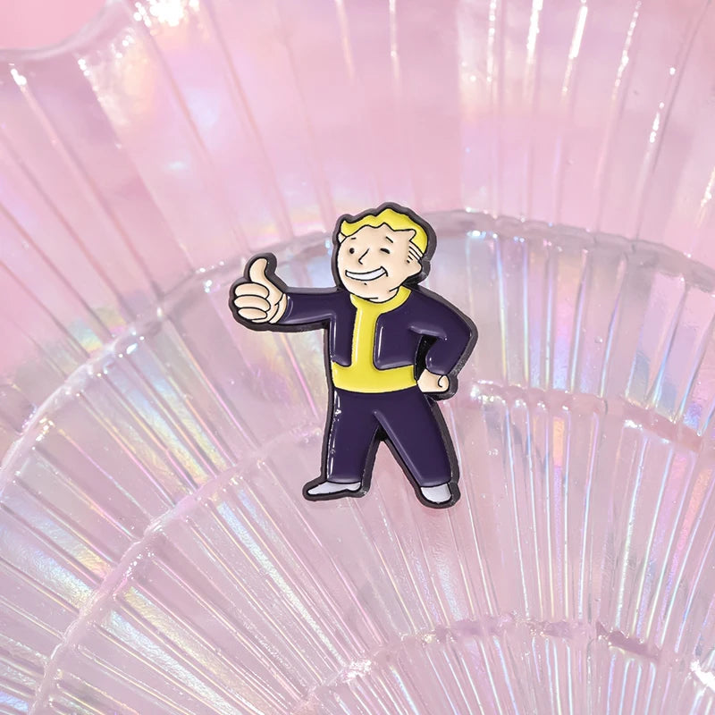 Fallout Enamel Pin Game Character Brooch - Fallout Enamel Pin Game Character Brooch Available at 2Fast2See.co