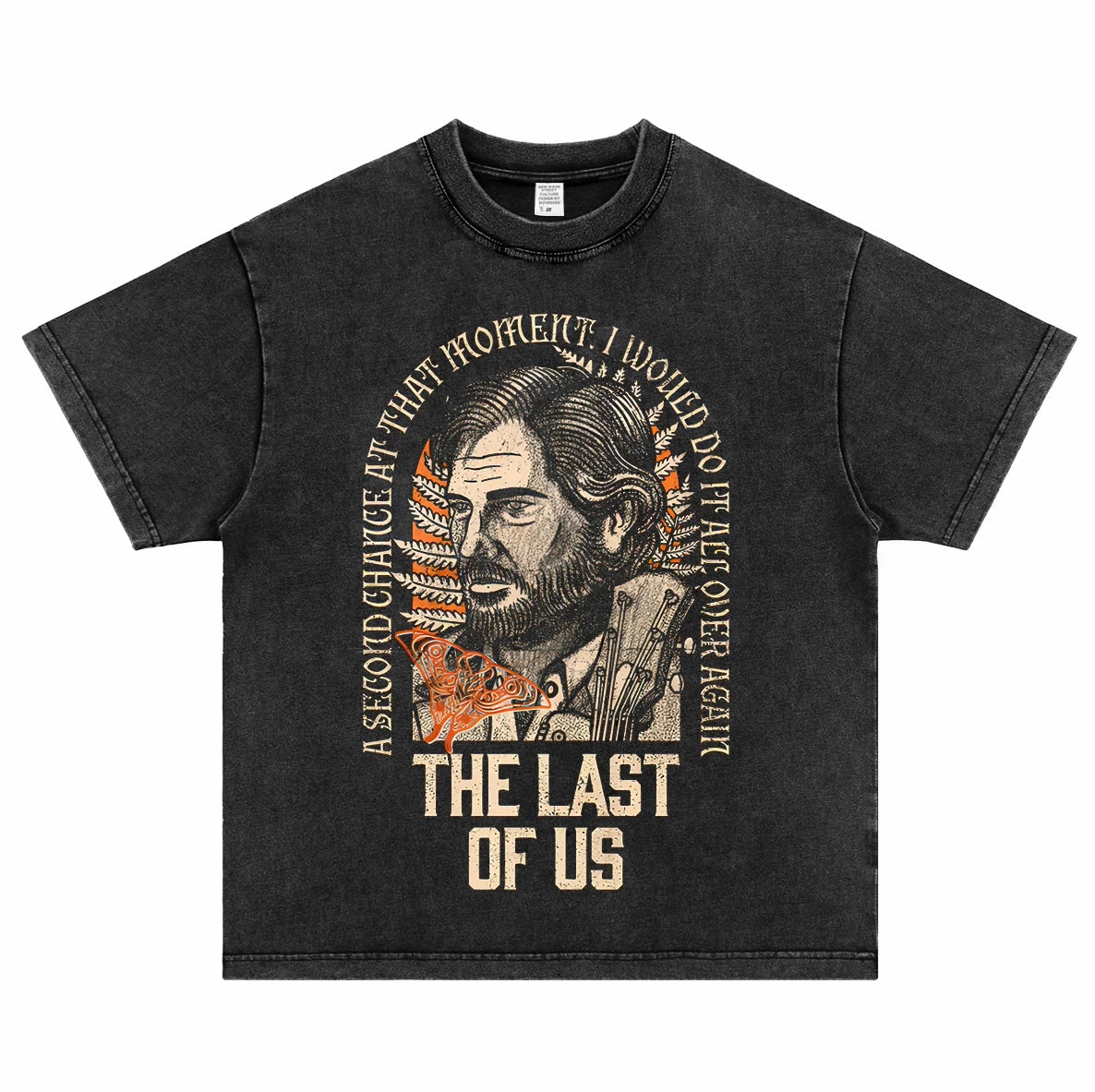 The Last of Us Pure Cotton Vintage Short-sleeved T-shirt Characters Tribute