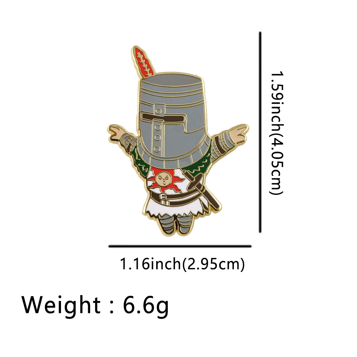 Dark Souls Game Praise The Sun Enamel Pin Backpack Lapel Badges - Default Title Available at 2Fast2See.co