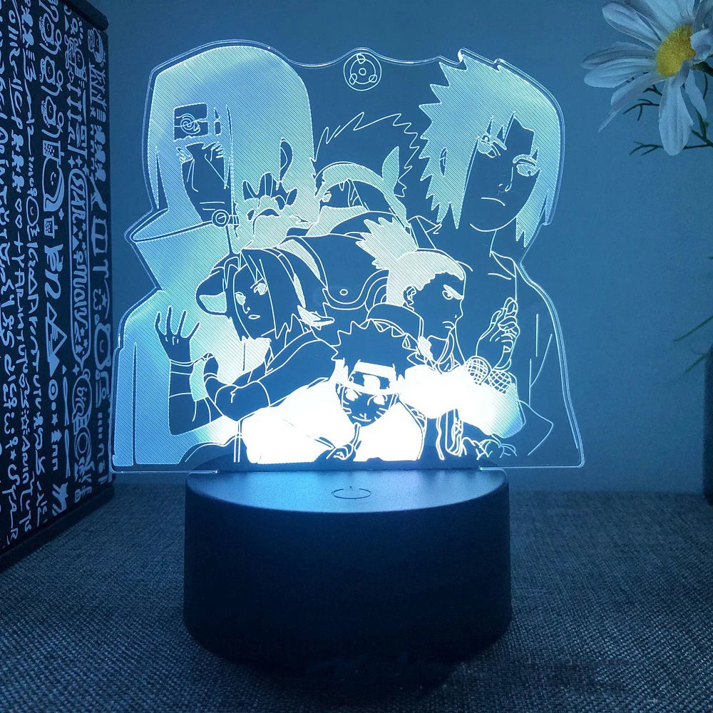 Anime Naruto Uzumaki LED 3D Night Lamps 16 Colors Lamp Decor