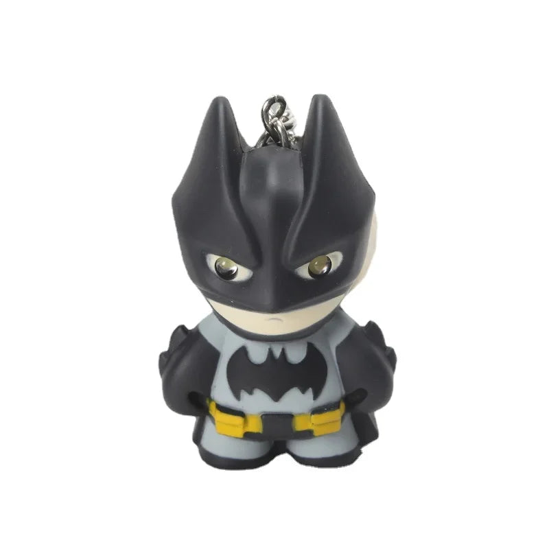 Batman 6cm The Dark Knight Rises Figure Eyes with Light Keychain