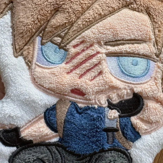 Resident Evil Leon Kennedy Hanging Hand Towel Soft Absorbent Plush - Available at 2Fast2See.co
