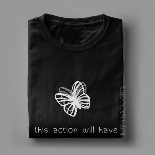 Life Is Strange Actions And Consequences Tshirt Butterfly Game Icon - Black / XS Available at 2Fast2See.co