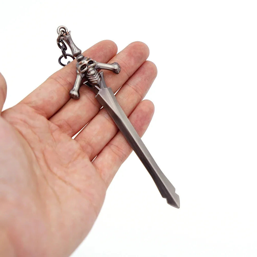 Devil May Cry Dante & Nero Sword Keychain Set - Rebellion, Red Queen, Ebony & Ivory Revolver Keyrings - Available at 2Fast2See.co