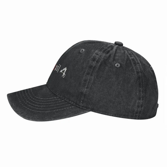Resident Evil 4 Logo Washed Baseball Cap - Blue / One Size Available at 2Fast2See.co
