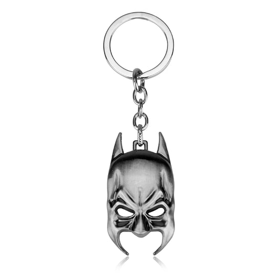 Batman Silver Metalic Mask Keychain Vintage Pendant Design - Default Title Available at 2Fast2See.co