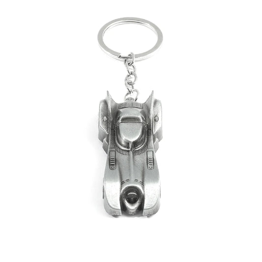 Batman Classic Vintage Silver Batmobile Keychain - Silver Available at 2Fast2See.co