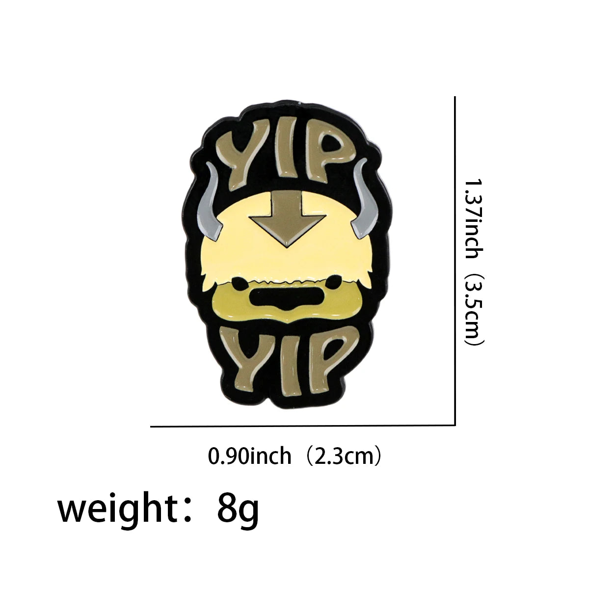 The Last Airbender Appa Cartoon Enamel Pin - The Last Airbender Appa Cartoon Enamel Pin Available at 2Fast2See.co