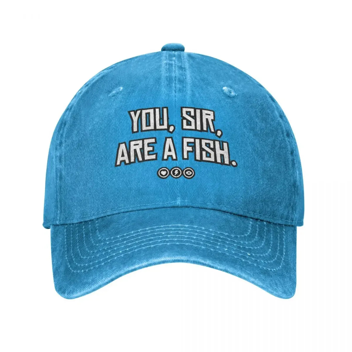 You, sir, are a fish | Red Dead Redemption 2 Inspired Design Cap - Blue Available at 2Fast2See.co