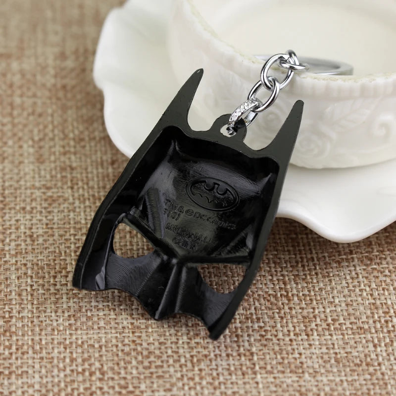 Batman's Mask Inspired Keychains Black & Bronze