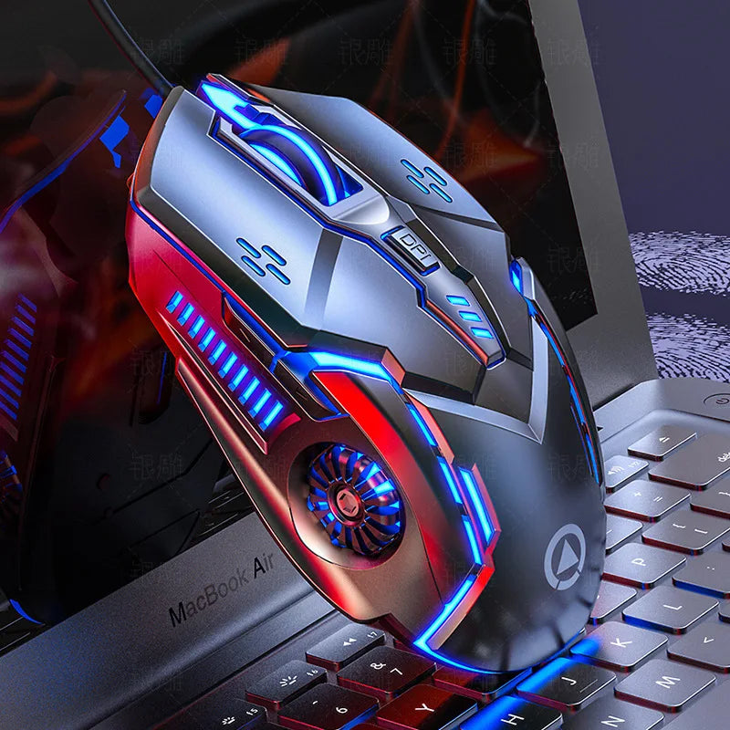Ergonomic Wired Gaming Mouse with RGB