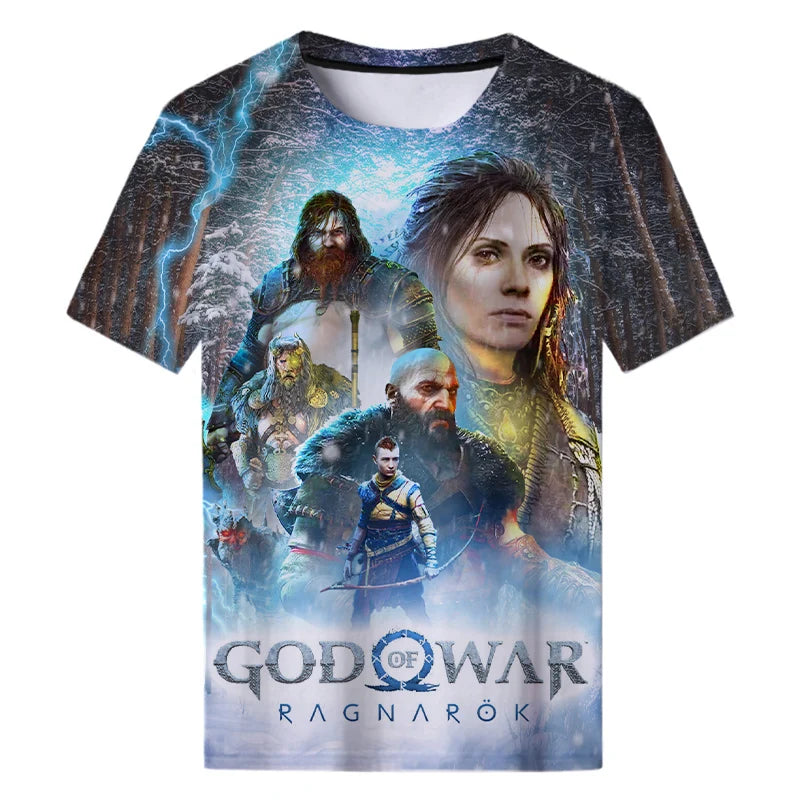 God of War Ragnarok Tshirts Casual Themed Cotton Tshirts - Option 7 / S Available at 2Fast2See.co