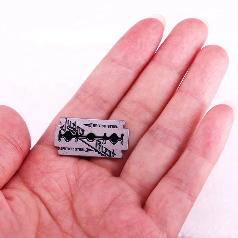 Steel Manufacturer Company Logo Enamel Pin Vintage Brooch - Steel Manufacturer Company Logo Enamel Pin Vintage Brooch Available at 2Fast2See.co