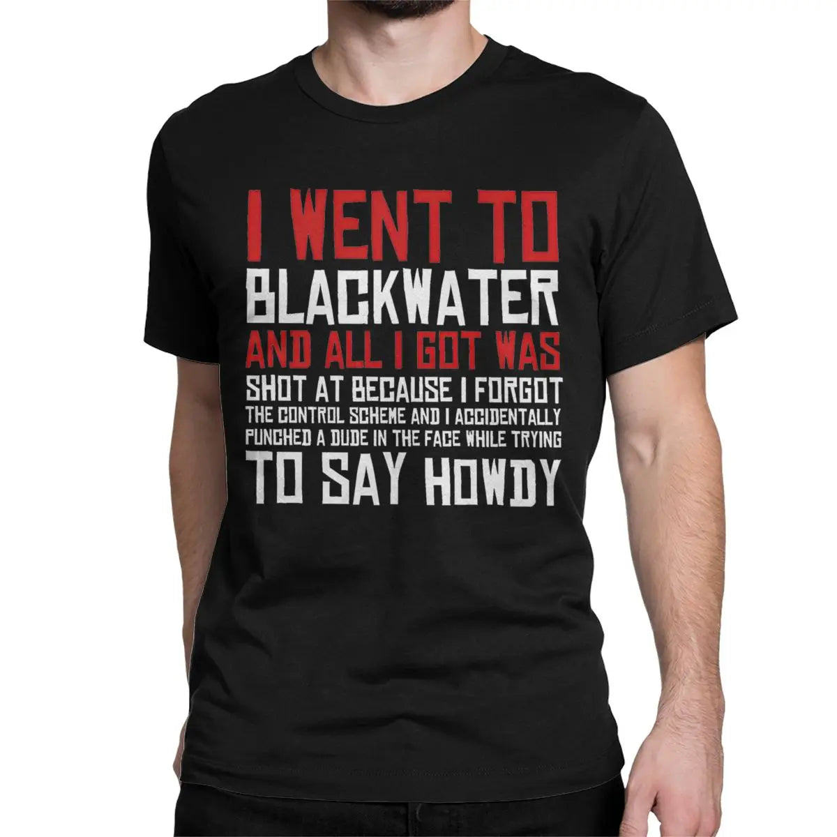 Red Dead Redemption Vintage Arthur Morgan Game Tshirt I Went To Blackwater - S Available at 2Fast2See.co