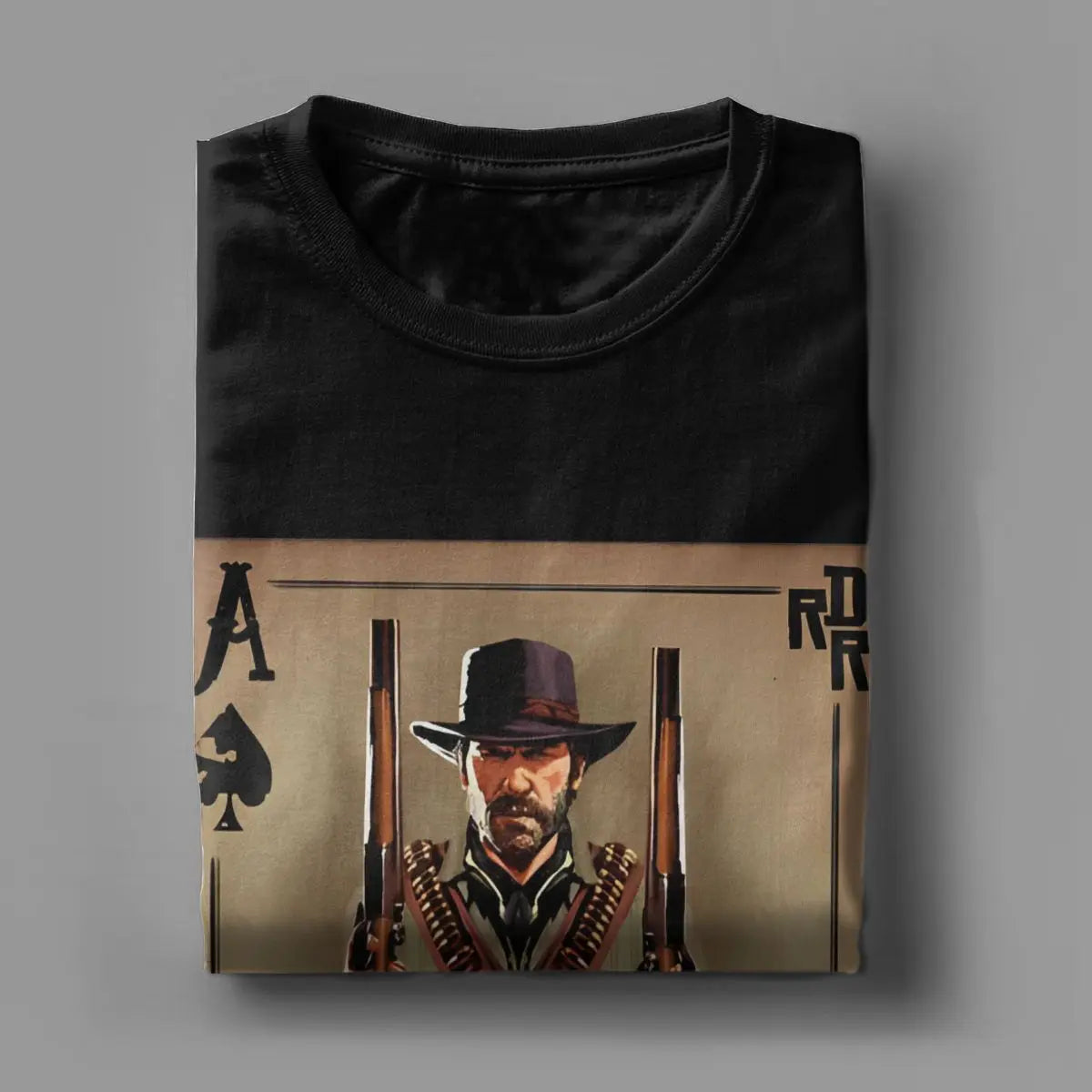 Red Dead Redemption 2 Vintage Arthur Morgan Cotton Tshirt - Khaki / S Available at 2Fast2See.co