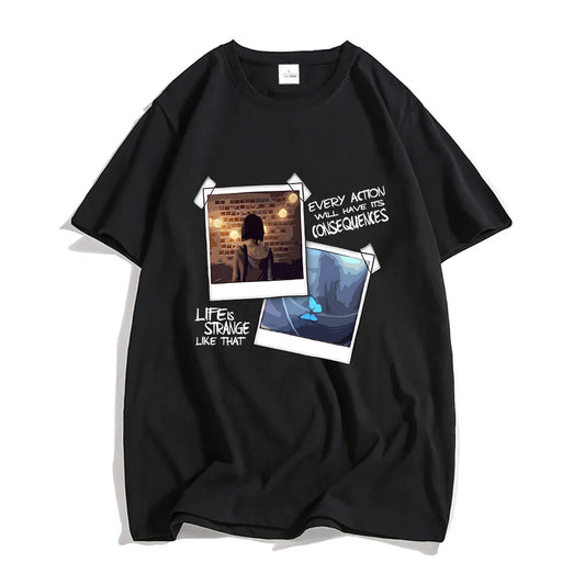 Life Is Strange What If? Video Game Inspired Tshirt 100% Cotton - Black / XS Available at 2Fast2See.co