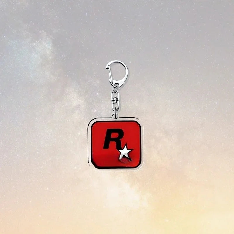 GTA Rockstar Games Acrylic Logo Double Sided Keychains
