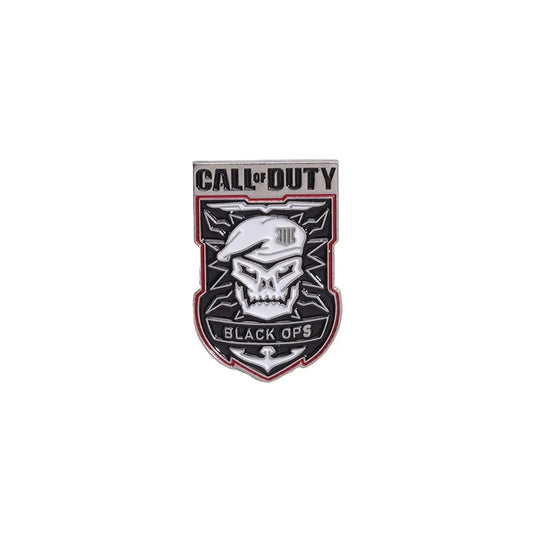 Call of Duty Pin Black Ops Skull Shaped Brooch - Call of Duty Pin Available at 2Fast2See.co