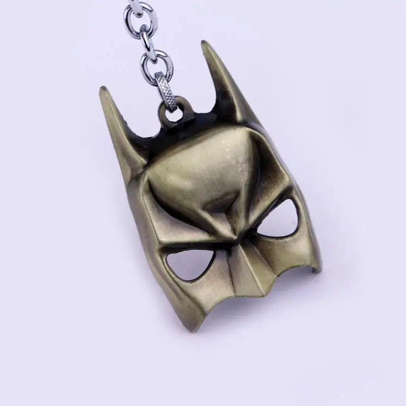 Batman's Mask Inspired Keychains Black & Bronze