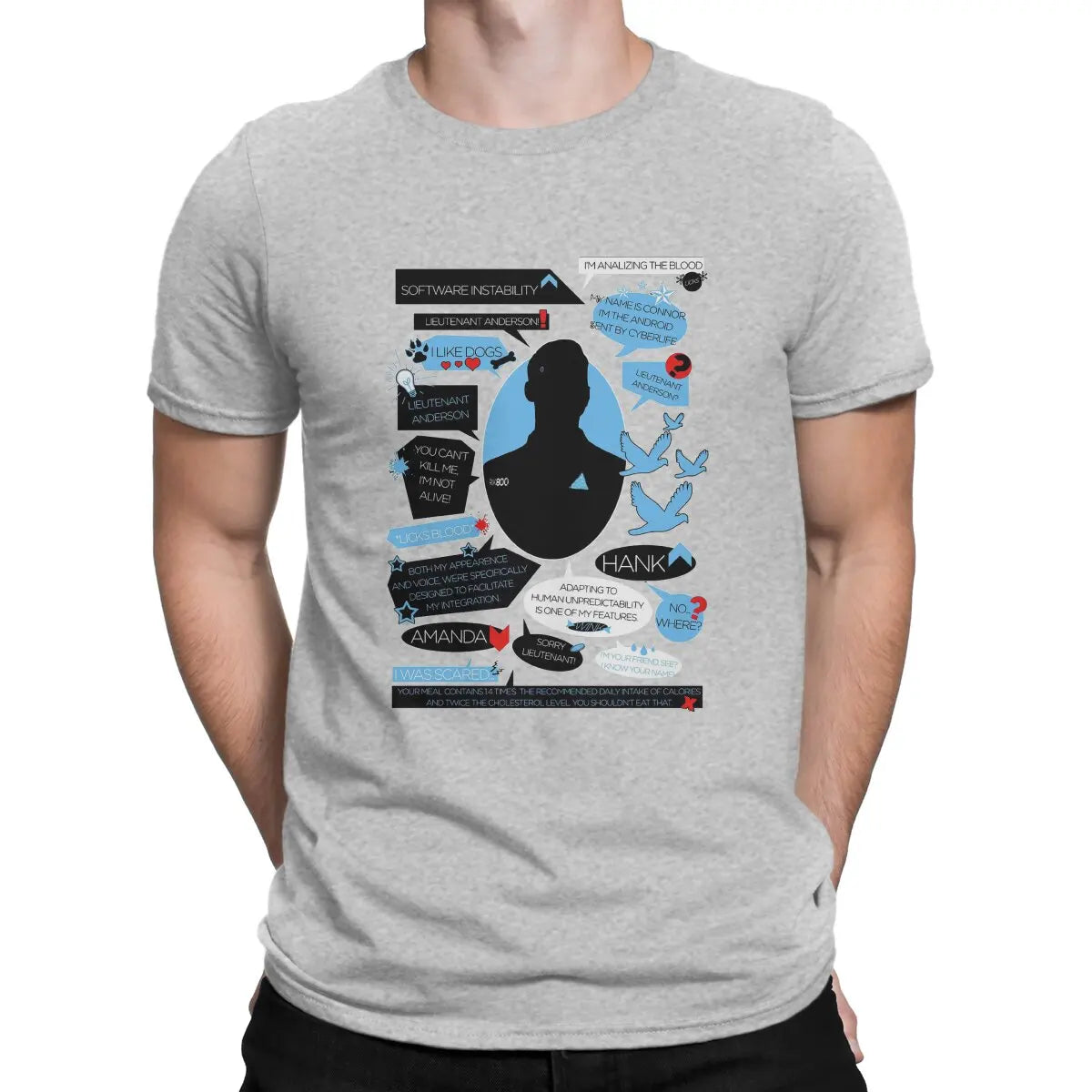 Detroit Become Human I Like Dogs Aesthetic DBH Tshirt