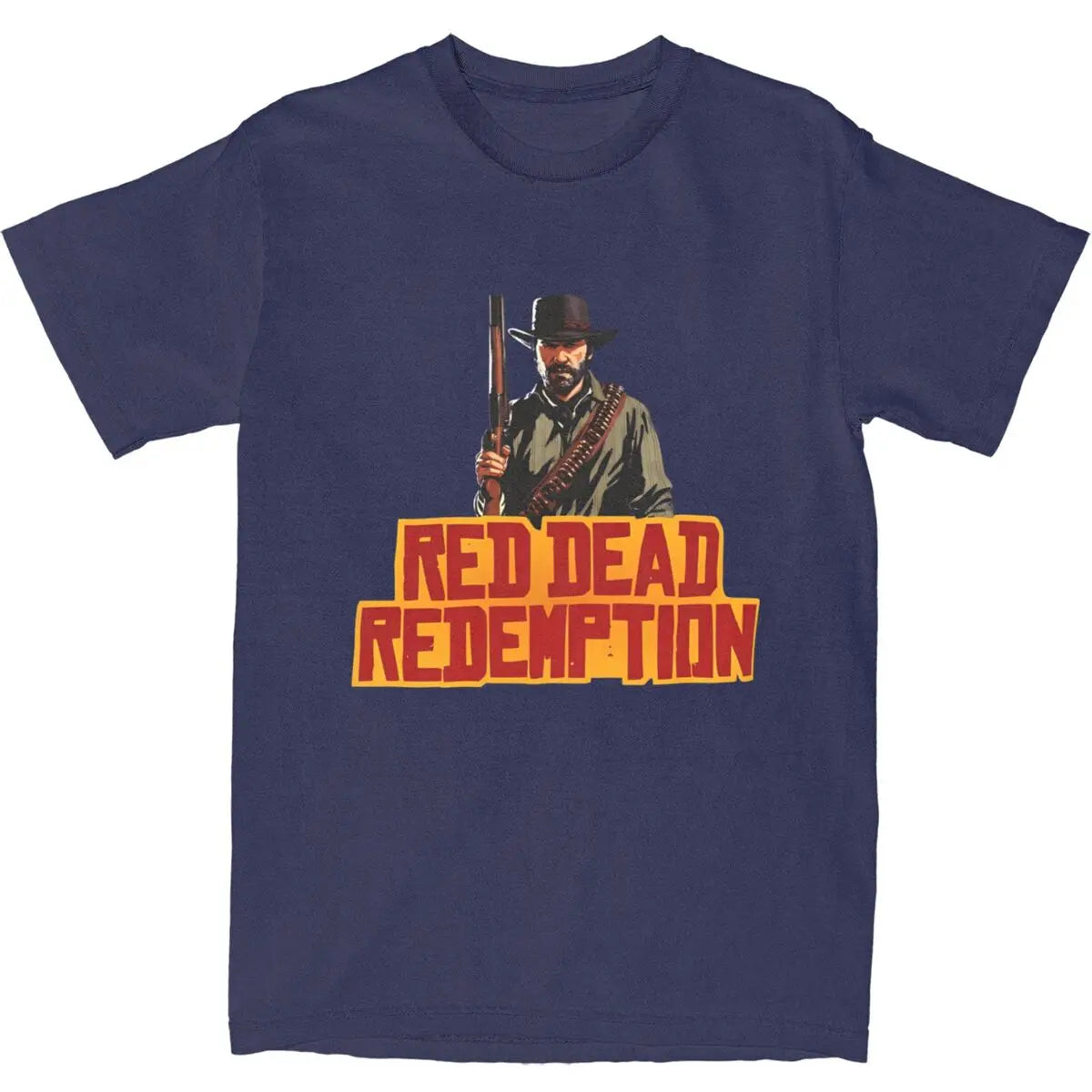Red Dead Redemption Tshirt Retro Arthur Morgan Design - Blue / S Available at 2Fast2See.co