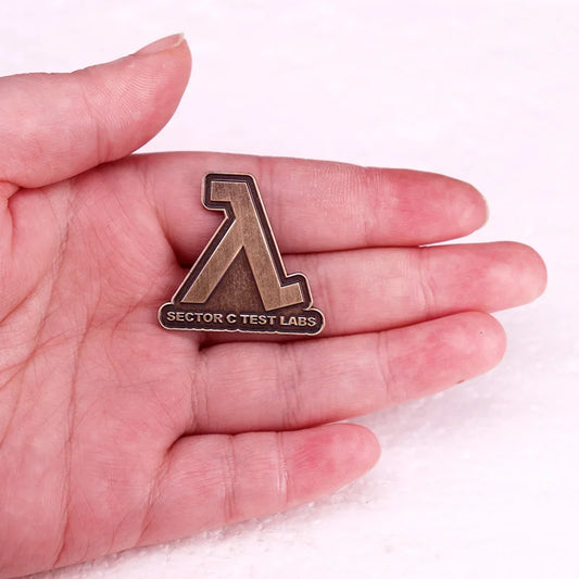 Half Life Game Sector C Test Labs Enamel Pin Brooch - Available at 2Fast2See.co