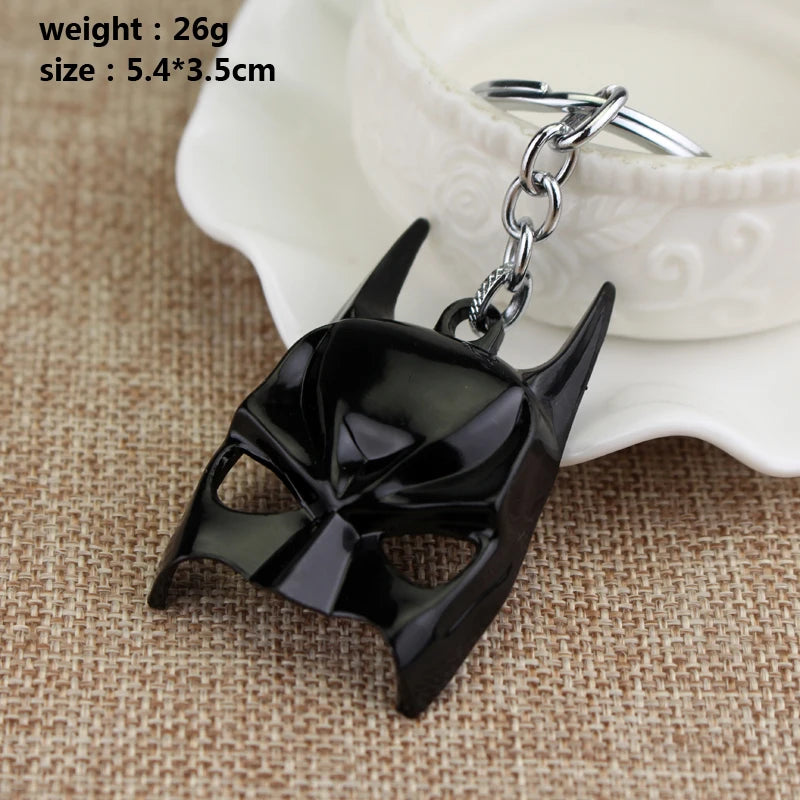 Batman's Mask Inspired Keychains Black & Bronze