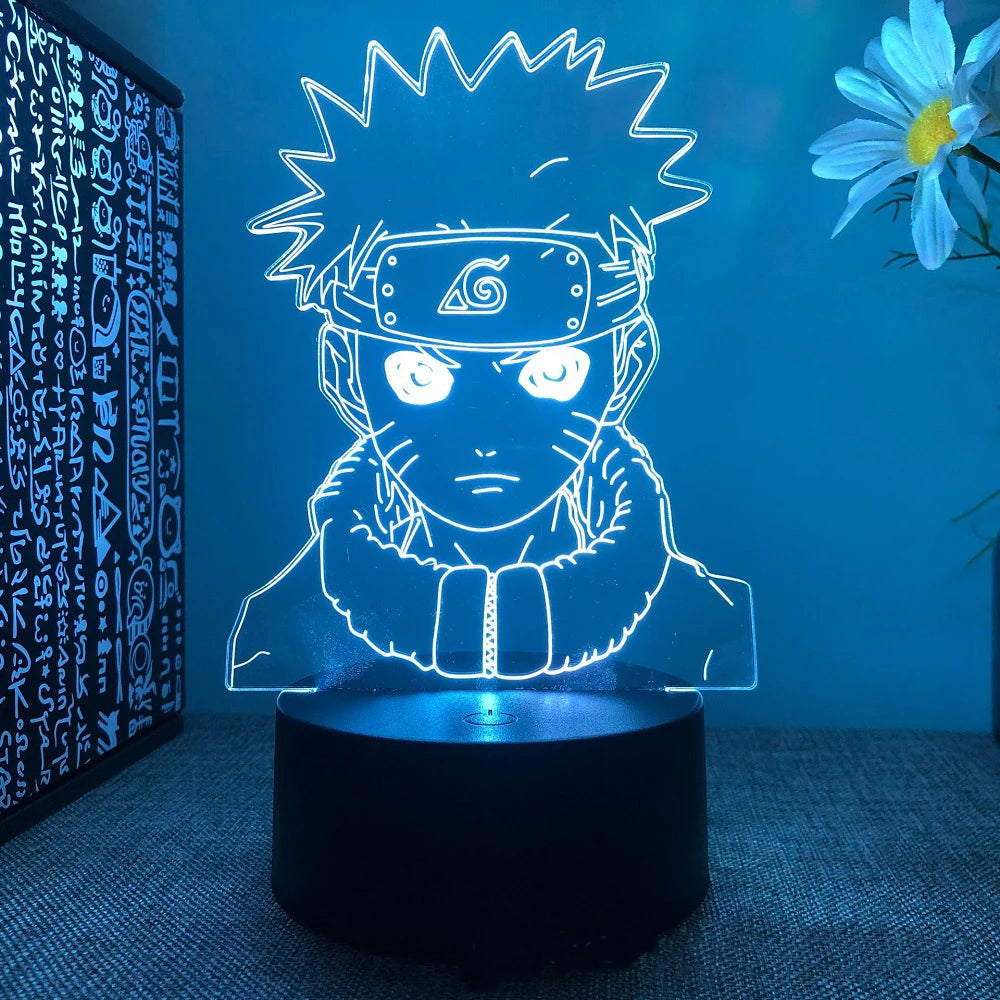 Anime Naruto Uzumaki LED 3D Night Lamps 16 Colors Lamp Decor