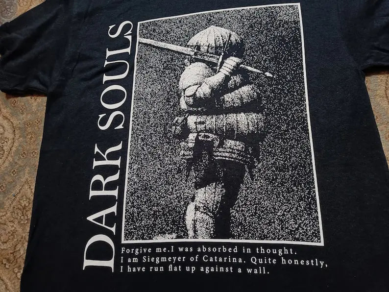 Dark Souls Siegmeyer of Catarina Soulsborne Tshirt - Black / S Available at 2Fast2See.co