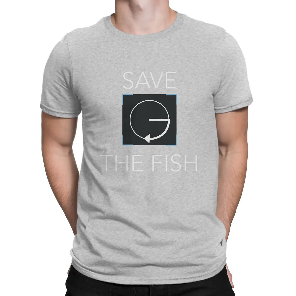 Detroit Become Human Save The Fish Cotton Short Sleeve T-Shirt