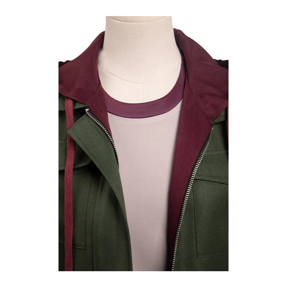 The Last of Us Ellie's T-shirt & Coat Jacket Cosplay Costume - S Available at 2Fast2See.co