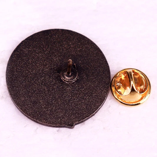 American Vintage Rock Roll Music Song Enamel Pin - Available at 2Fast2See.co