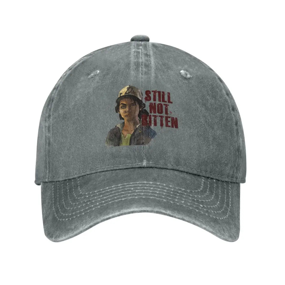 The Walking Dead Clementine Retro Washed Baseball Cap - Gray / One Size Available at 2Fast2See.co