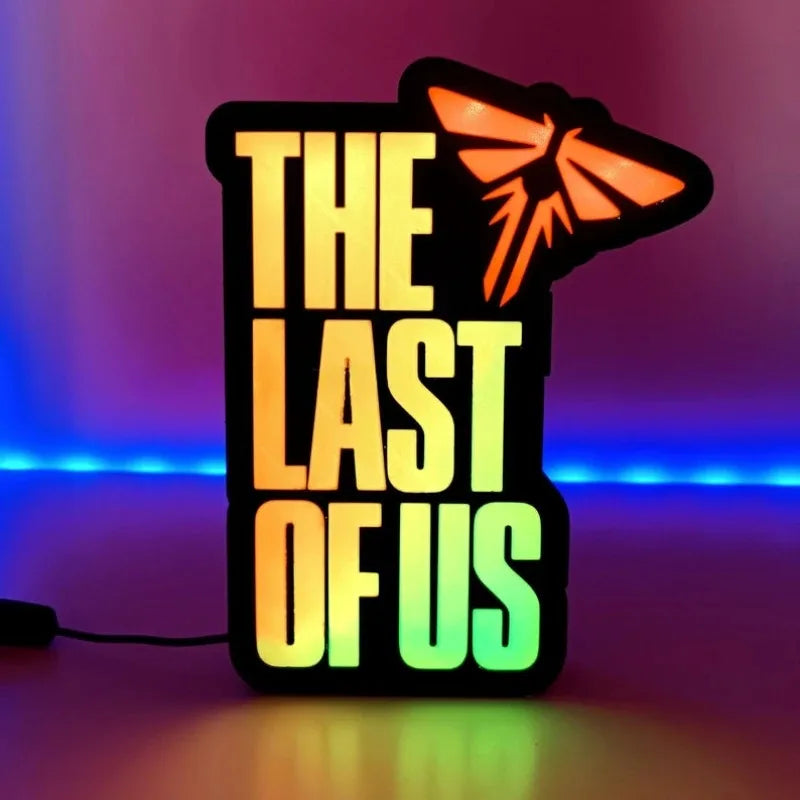 The Last of Us Premium RGB Nightlight Sign Desktop Light Custom Decor for Game Room,Bedroom,Man Cave