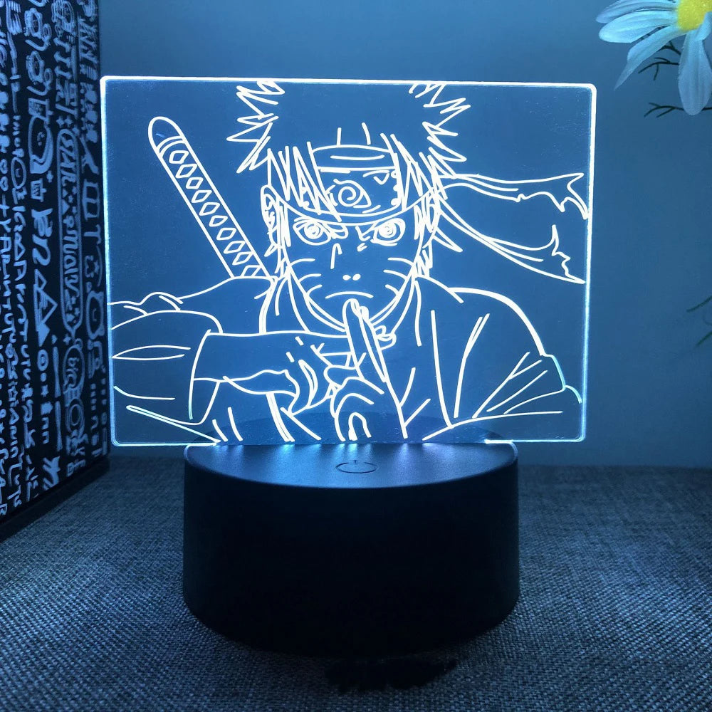 Anime Naruto Uzumaki LED 3D Night Lamps 16 Colors Lamp Decor