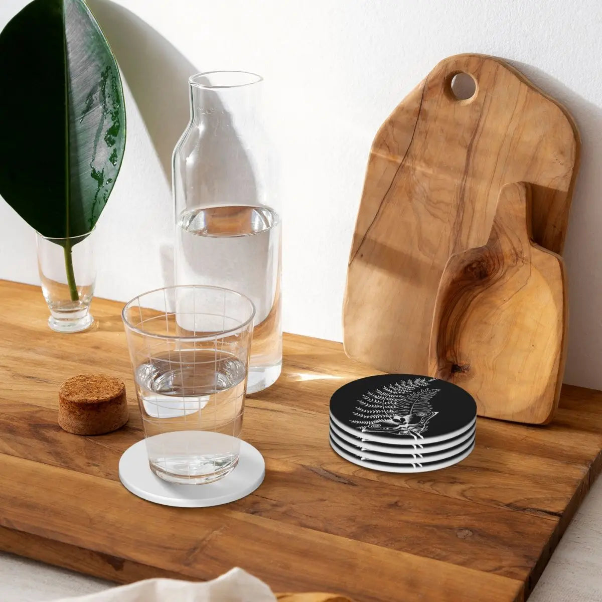 The Last of Us (Set of 4) Ellie's Tattoo Inspired V2 Ceramic Coasters Coffee Mug Coasters - Square / One Size Available at 2Fast2See.co