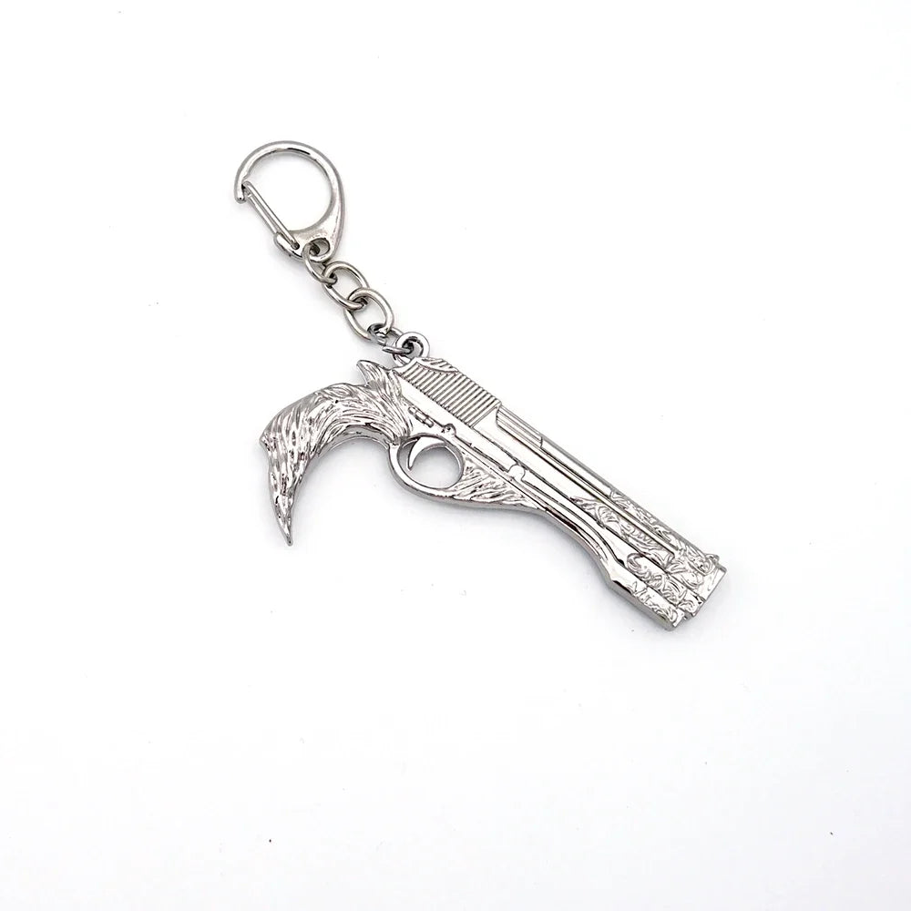 Devil May Cry Dante & Nero Sword Keychain Set - Rebellion, Red Queen, Ebony & Ivory Revolver Keyrings - Option 10 Available at 2Fast2See.co