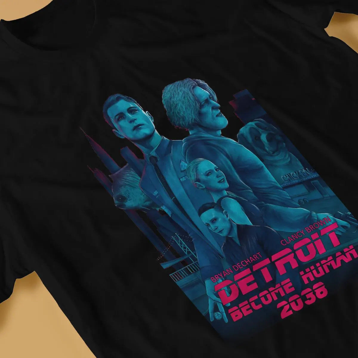 Detroit Become Human 2038 Retro Inspired Tshirt