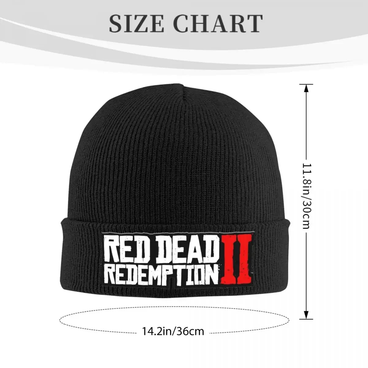 Red Dead Redemption 2 Knit Beanie Winter Warm - Black / One Size Available at 2Fast2See.co